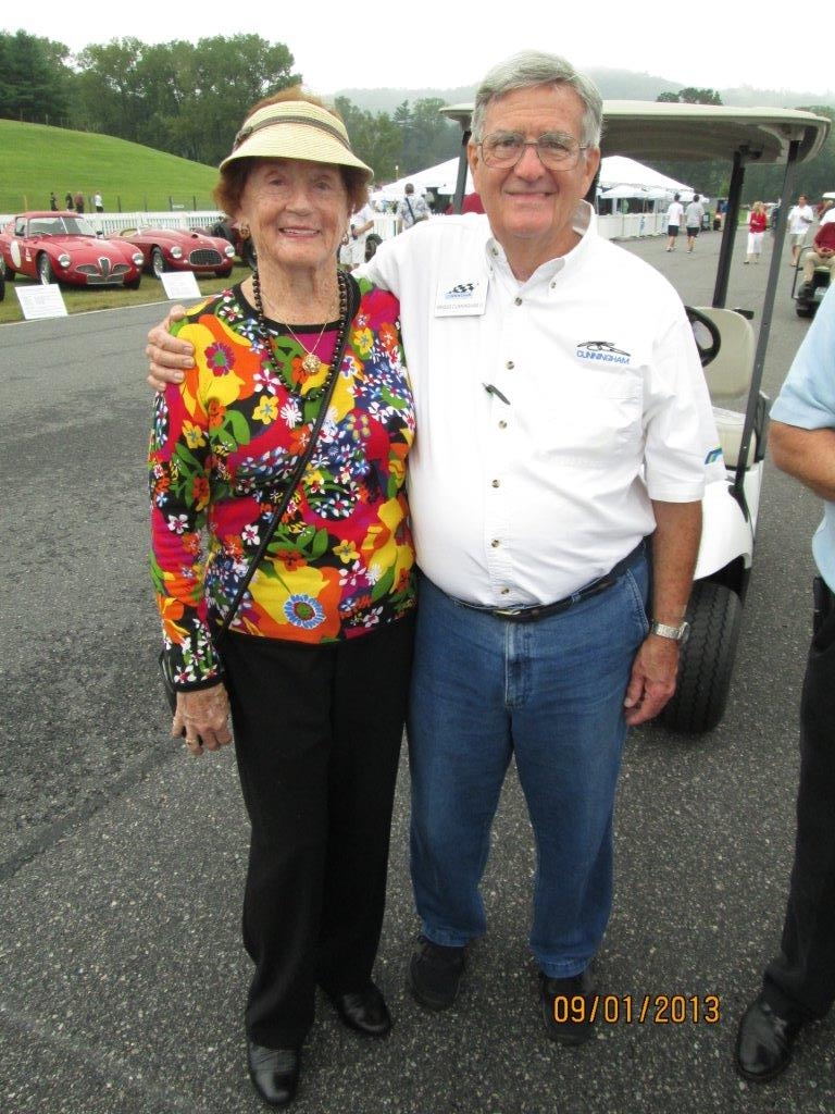 Sheila Walters & Briggs Cunningham III at Lime Rock Park