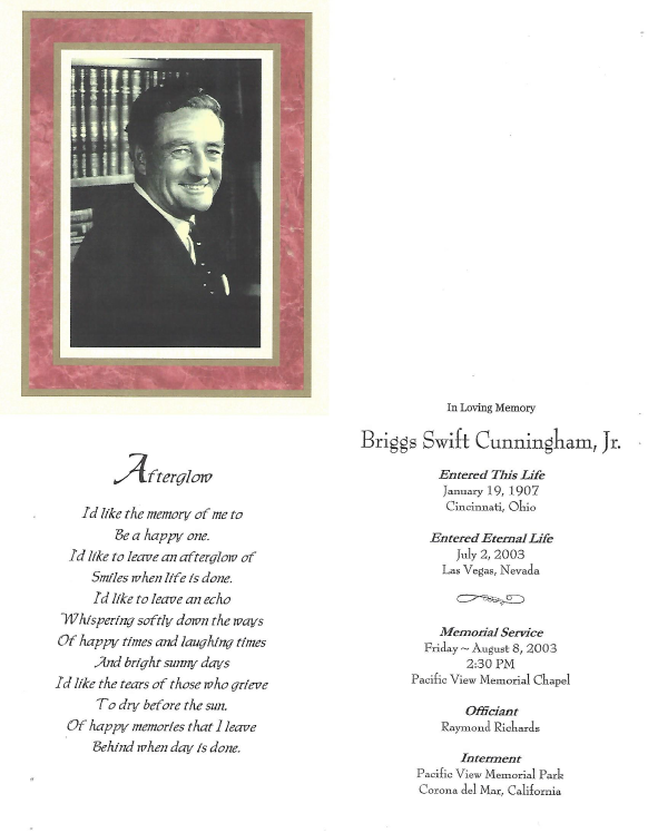 Briggs Cunningham obituary